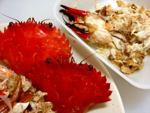 食ったど～♪　わたりがに！　の、炊き込みご飯♪