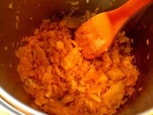 食ったど～♪　猪肉（腕）！　の、カレー♪